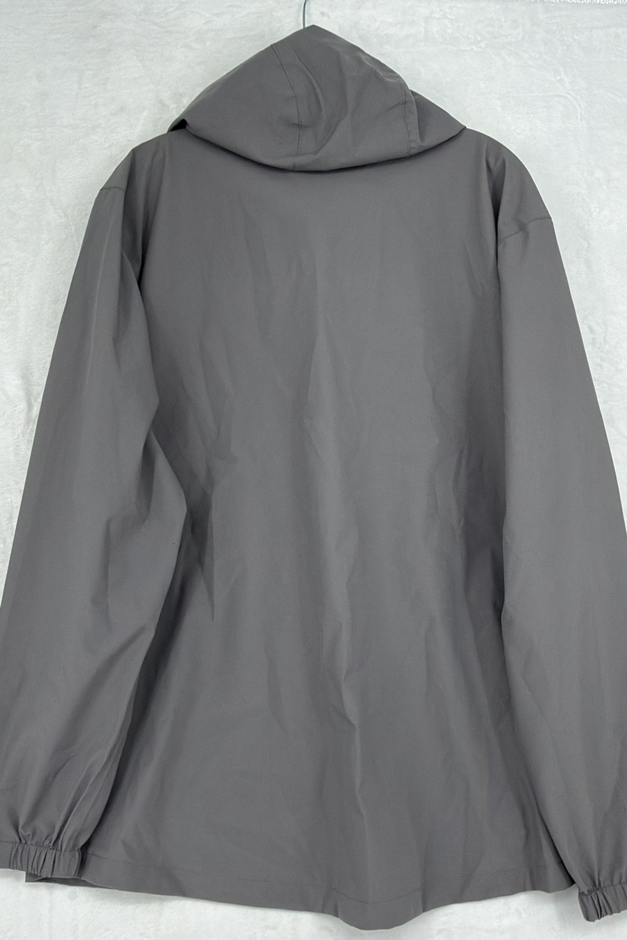 Reel Legends Waterproof Rain Jacket L Gray hooded full zip storm flap