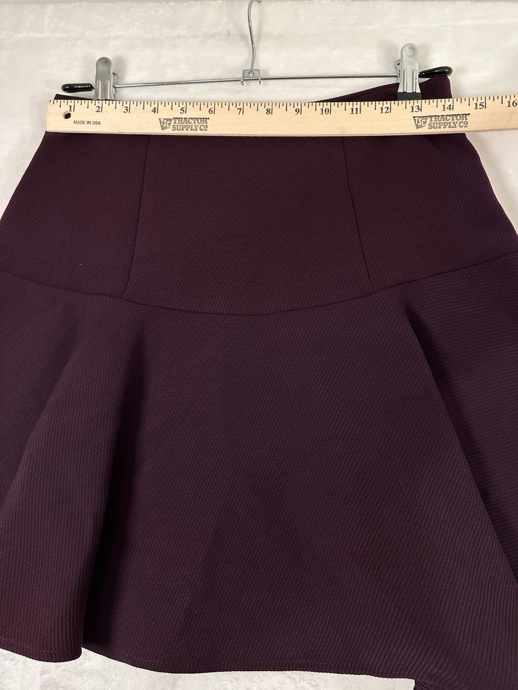 Ann Taylor LOFT Skirt Size 0 Skater Circle Flare Short Plum Purple