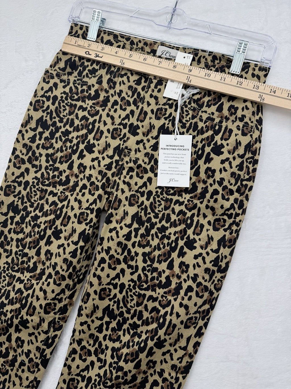 J Crew Kickout Crop Pants 25 Womens Leopard Print High Rise New NWT