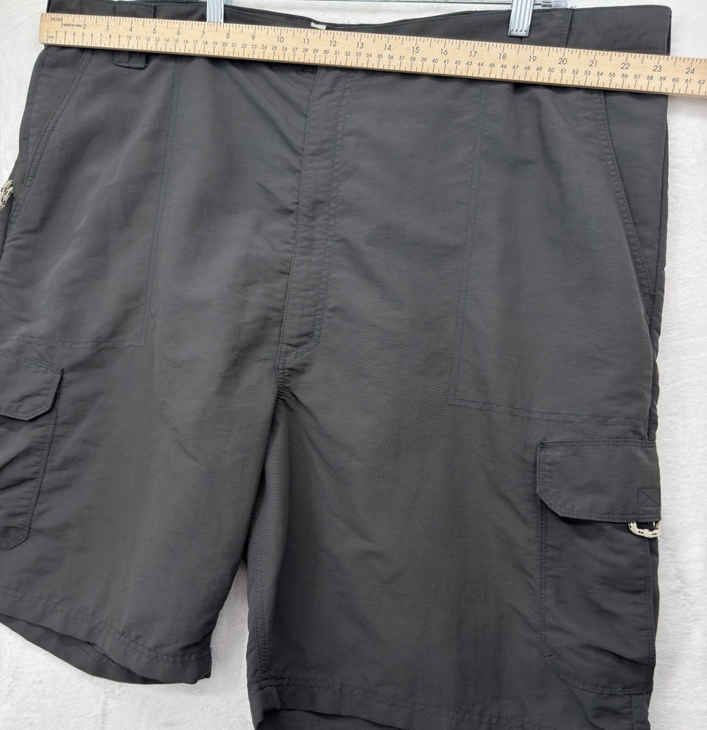 Wrangler Authentics Cargo Shorts Mens 46 Gray 9.5” Nylon
