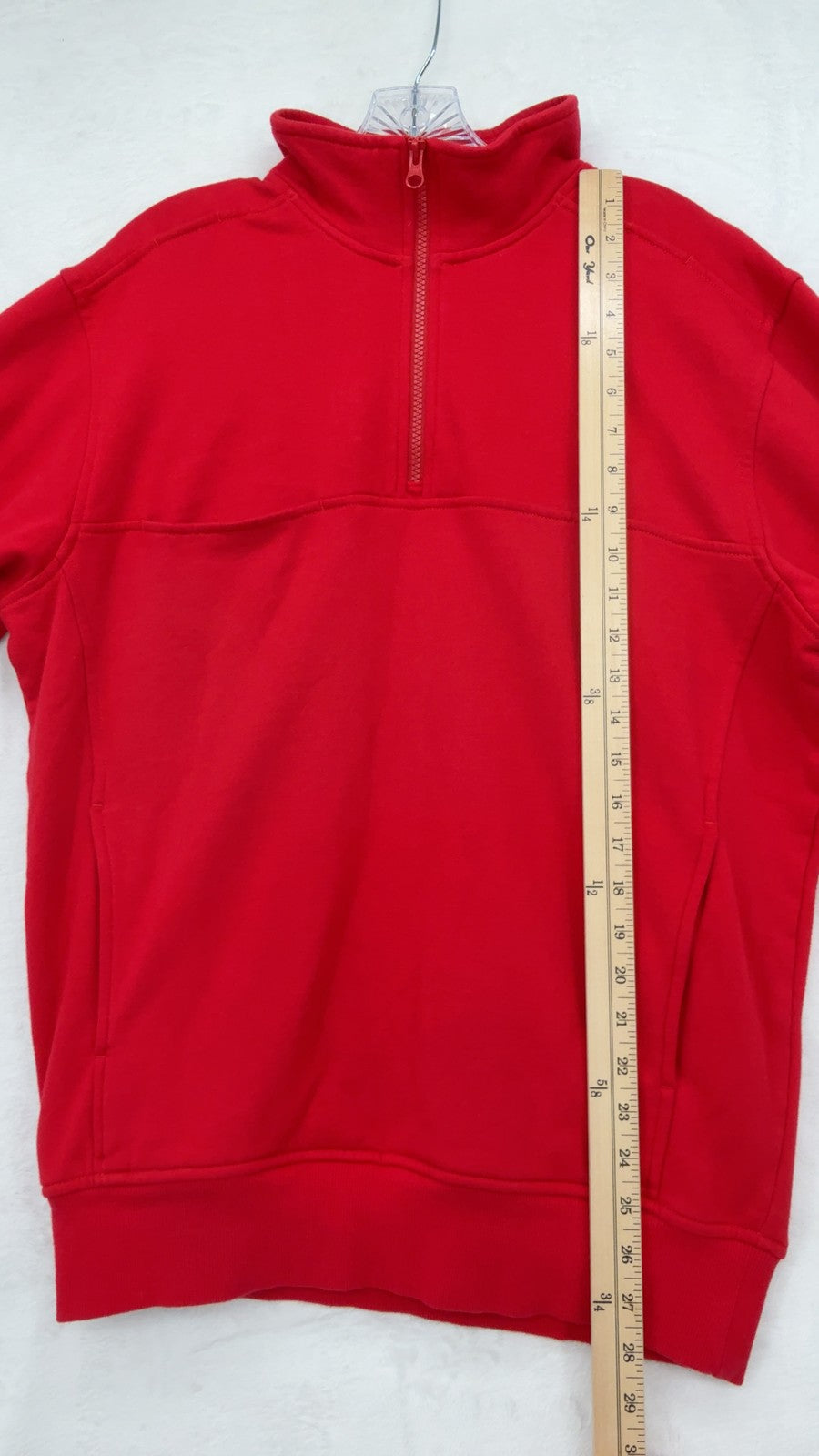 5.11 Tactical Job Utility Shirt Quarter-Zip Pullover Medium Mens Red