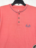 Realtree Short Sleeve Henley Shirt Small Mens New NWT *FlawRead