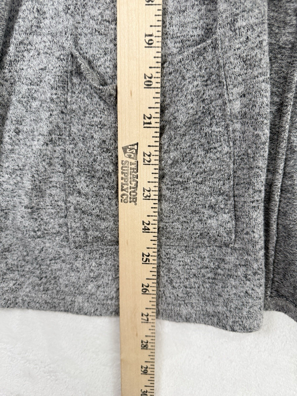 American Eagle Soft Sexy Plush Hooded Cardigan XS Gray Pockets Long Sleeve Women