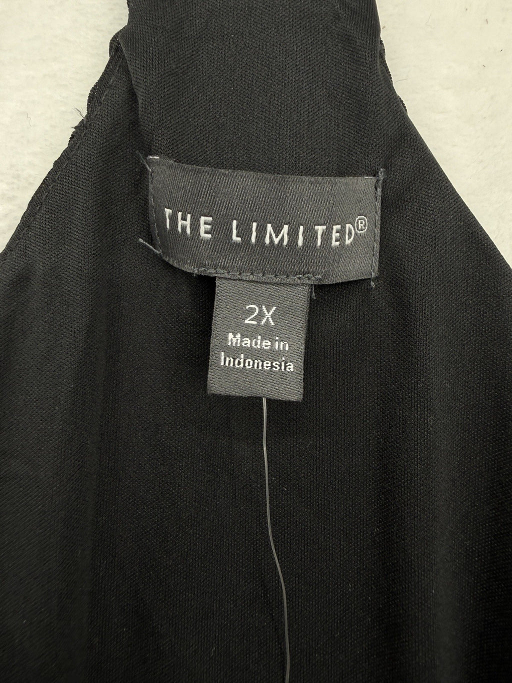 The Limited Top 2X Womens Black Cami Pleated Camisole New NWT