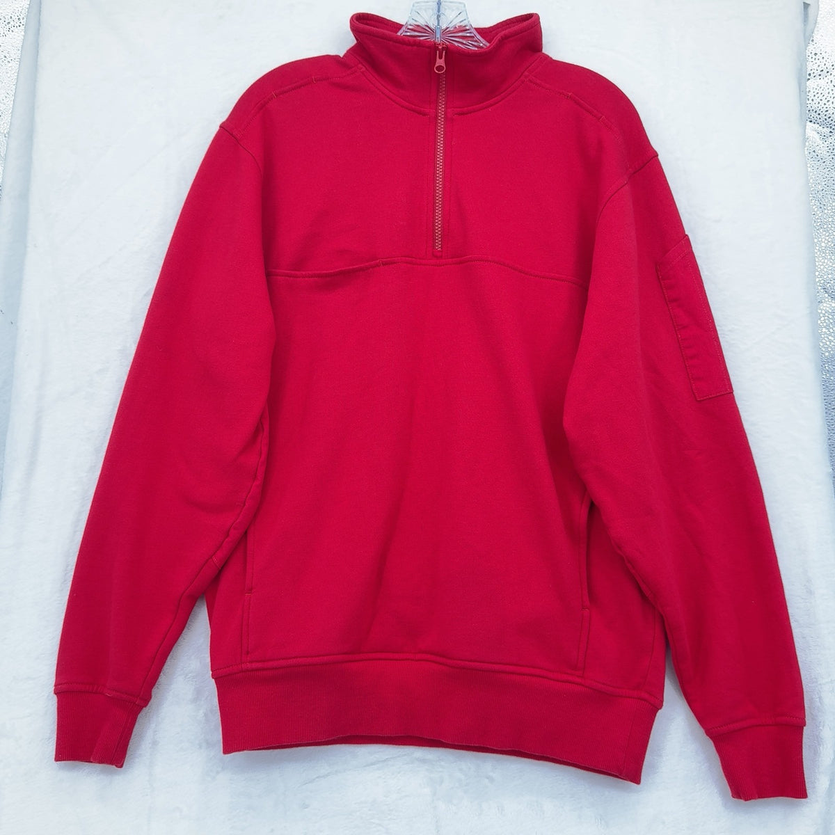 5.11 Tactical Job Utility Shirt Quarter-Zip Pullover Medium Mens Red