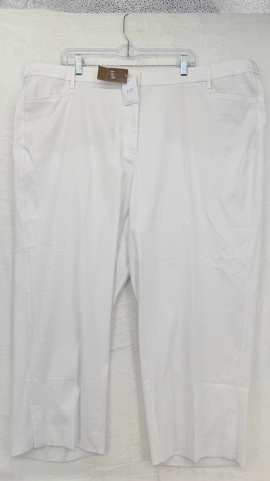 J Jill Linen Stretch White 4X Pants Plus Size Women *Read New NWT