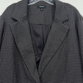 Torrid Blazer 4 Houndstooth Jacket Gray Black Knit Plus Size Womens 4X