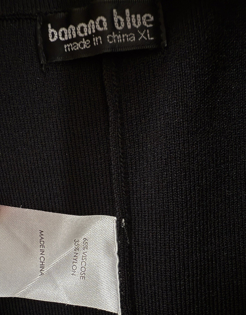 Banana Blue Label Pants XL Black Wide Leg Australian Designer Knit Womens $329