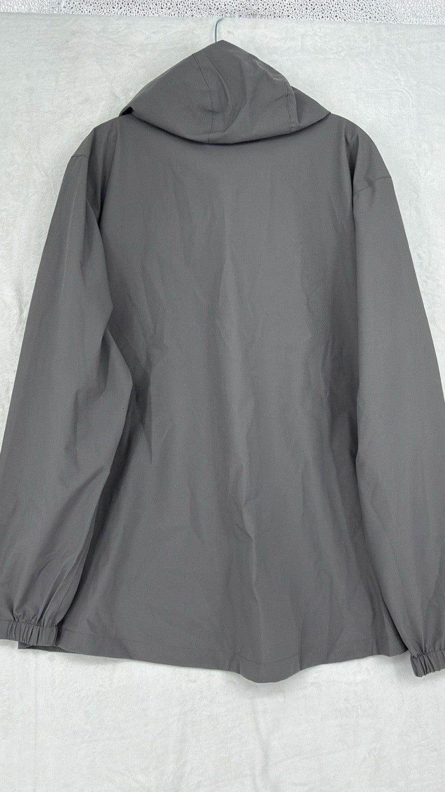 Reel Legends Fishing Jacket Large Waterproof Rain Jacket Full Zip Gray Mens