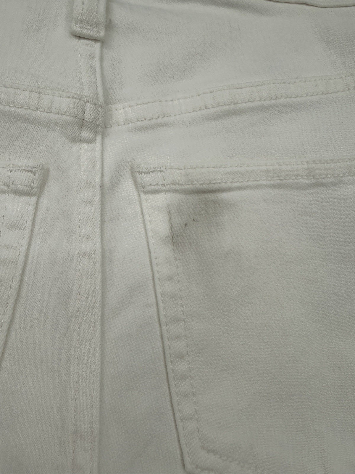J Crew 9” Demi Boot Crop Jeans 24 White Raw Hem Womens NWT New *Read