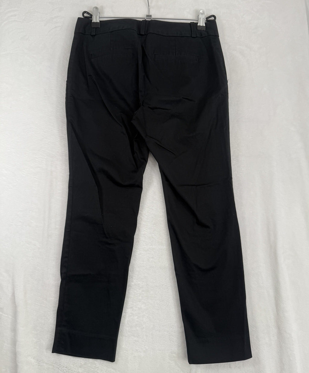 Banana Republic Hampton Pants Black 2 Petite 2P Ankle Womens Cotton Stretch