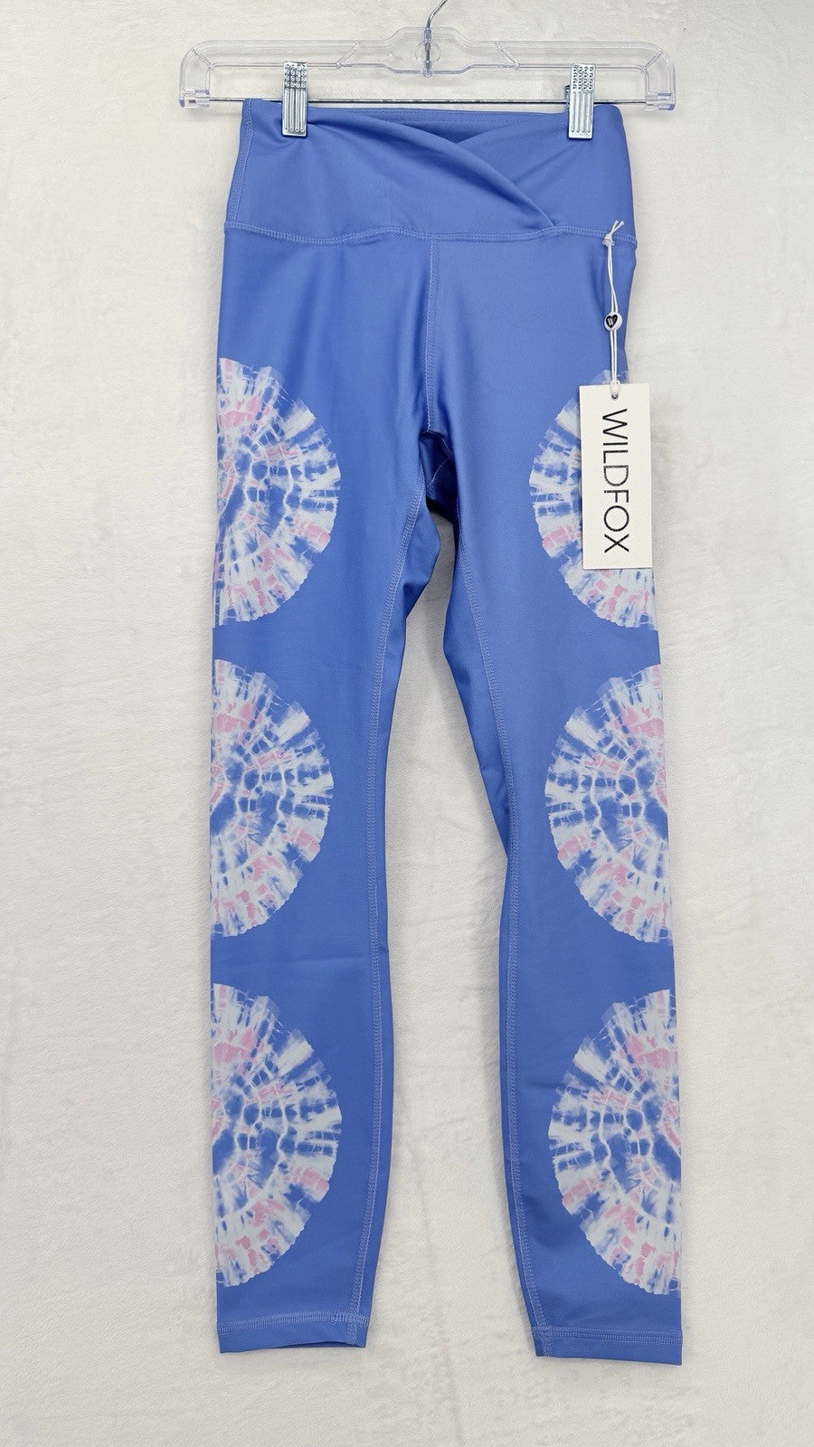 Wildfox Leggings XS Maci Blue Tie Dye 7/8 Wild Fox Womens New NWT
