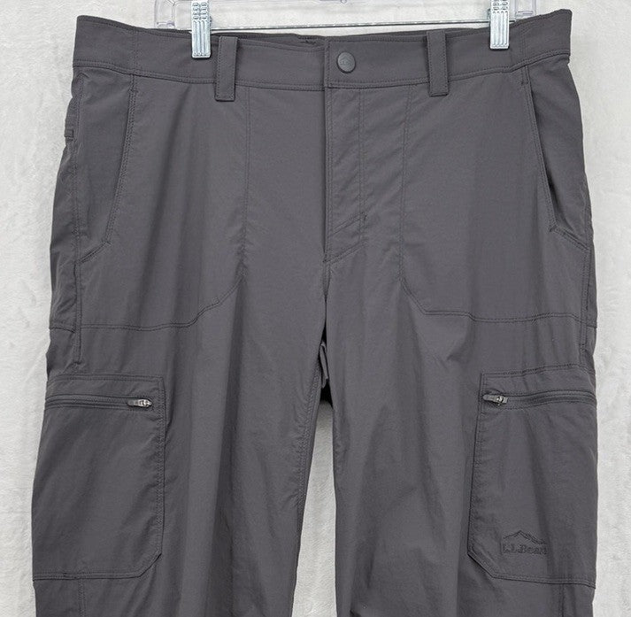 LL Bean Cresta Pants 35x32 Mens Hiking Water Resistant Utility Cargo Nylon