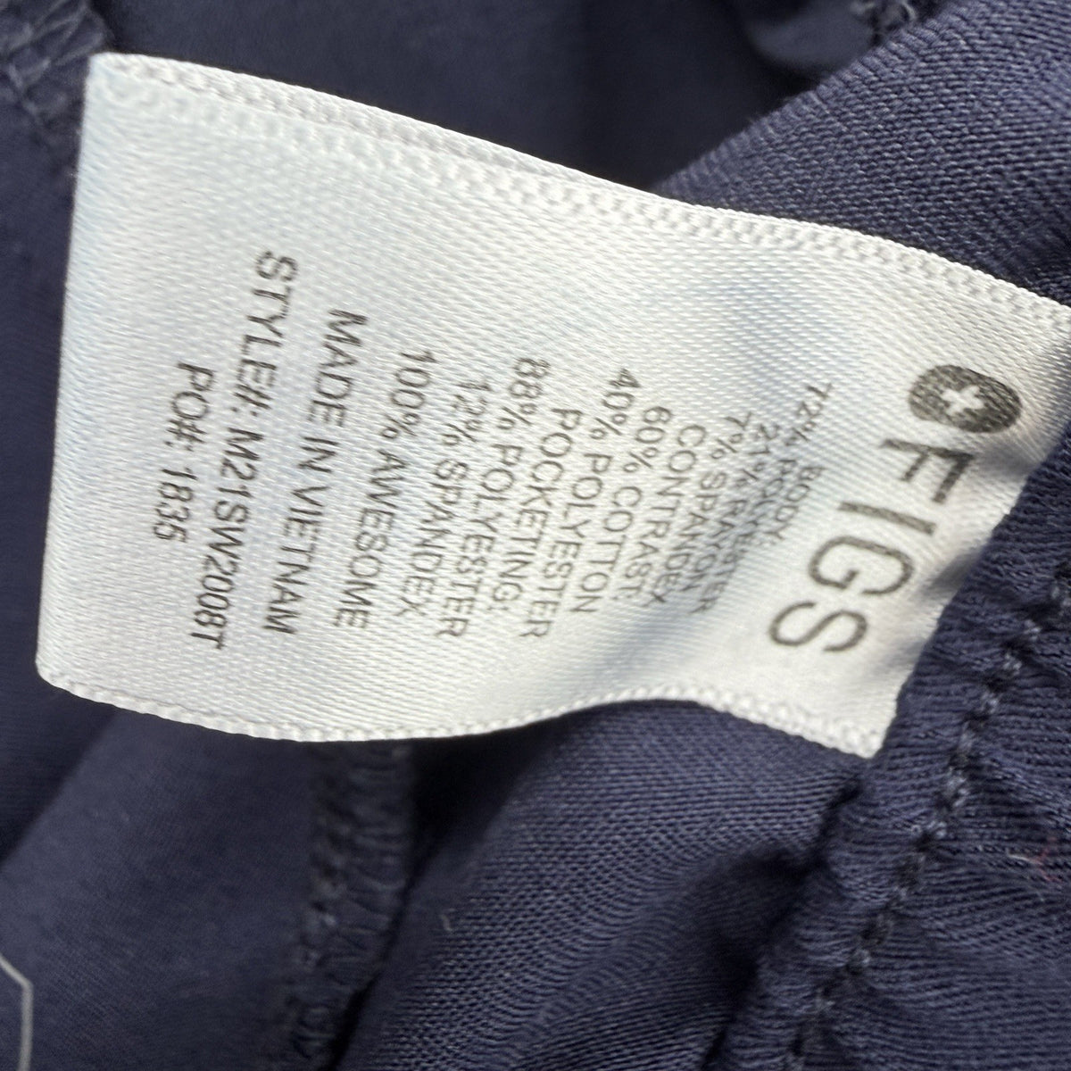 FIGS Mens Tansen Jogger Scrub Pants Large Tall Blue *FlawRead