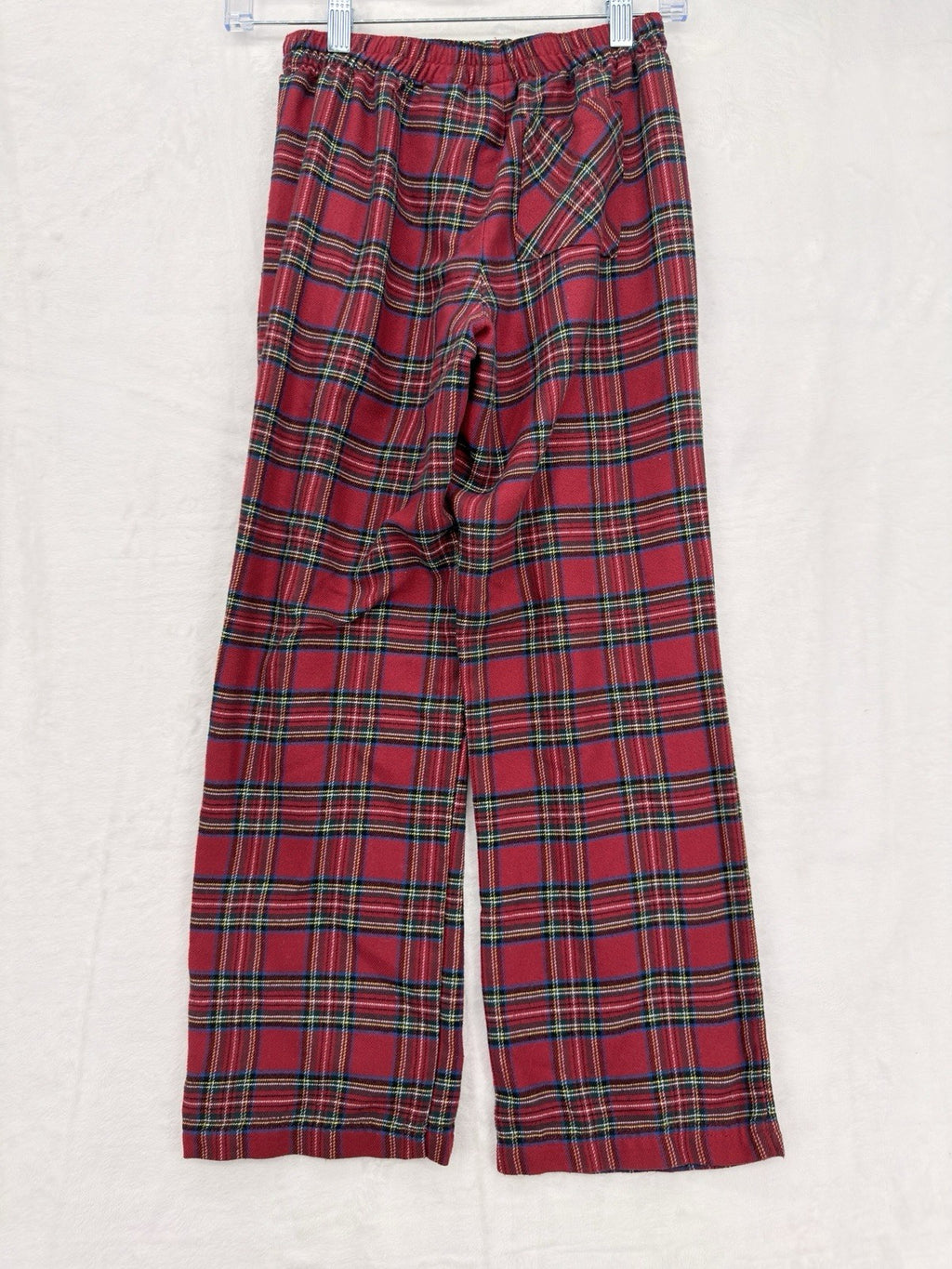 LL Bean Kids Pajama Pants Red Plaid Large Boys Girls