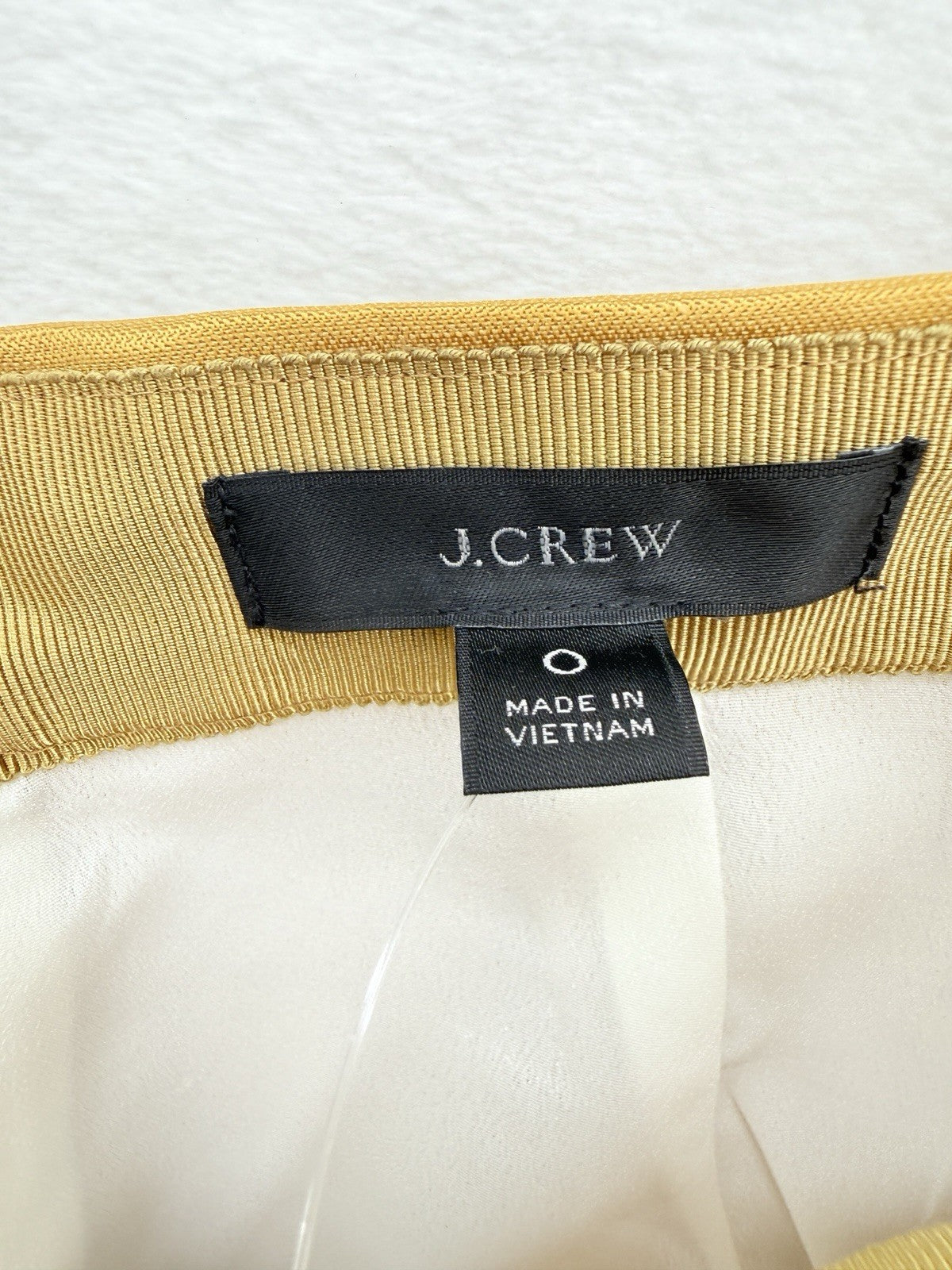 J Crew Crochet Ribbon Skirt 0 Linen Colorblock Pencil A Line Womens New NWT