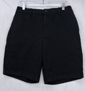 Mugsy Travelers Shorts Large Mens Black 8” Cotton Stretch Back Elastic