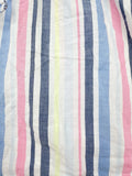 Gap Body Pajama Shorts Large Womens 100% Cotton Poplin Blue Pink Striped Womens