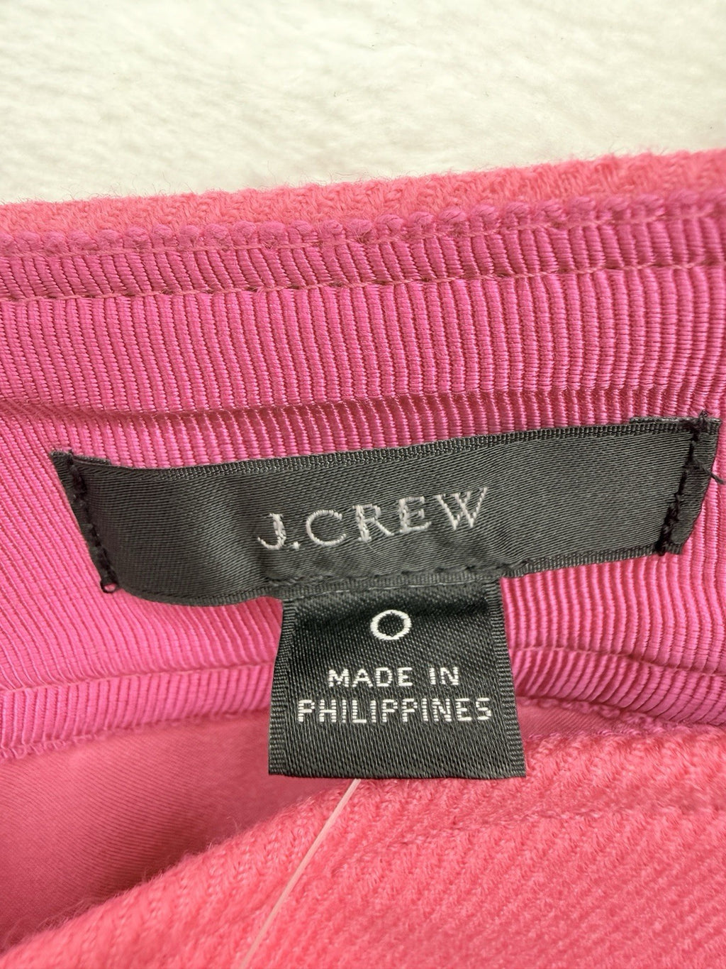 J Crew Wool Mini Skirt 0 Patch Pockets Bright Pink Lined A Line Womens New NWT