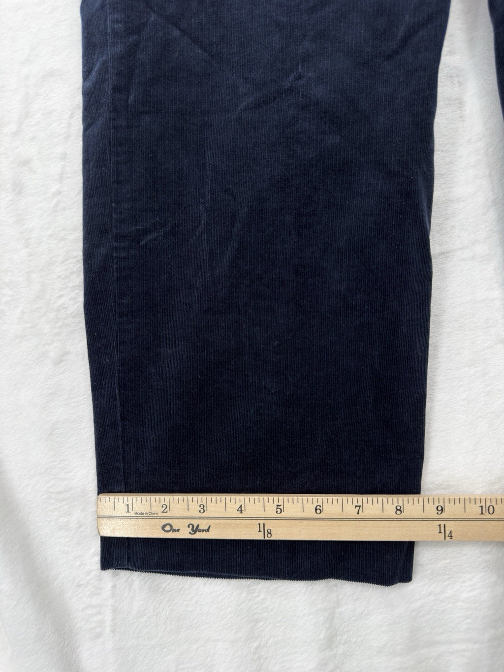 J Jill Corduroy Straight Leg Mid Rise Pants Navy Blue New NWT