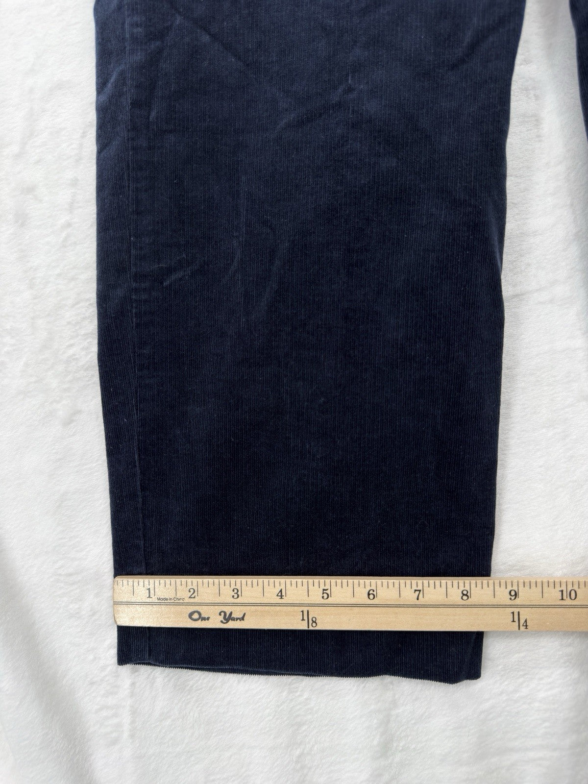 J Jill Corduroy Straight Leg Mid Rise Pants Navy Blue New NWT