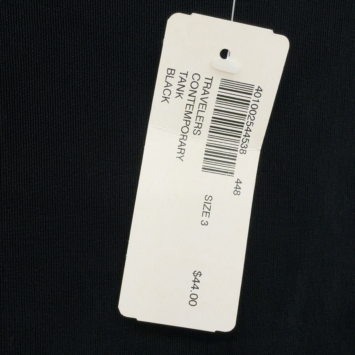 Chicos Travelers Size 3 Tank Top XL Black Sleeveless Womens New NWT