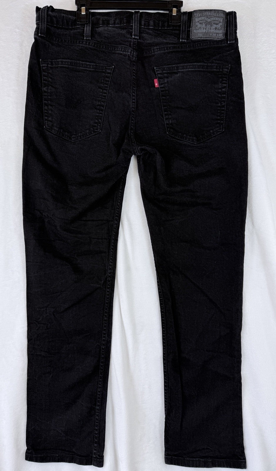 Levis 511 38x32 Jeans Mens Slim Stretch Black