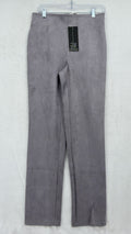 Marla Wynne Pull On Pants 8 Womens Gray Faux Suede Ankle Stretch New NWT
