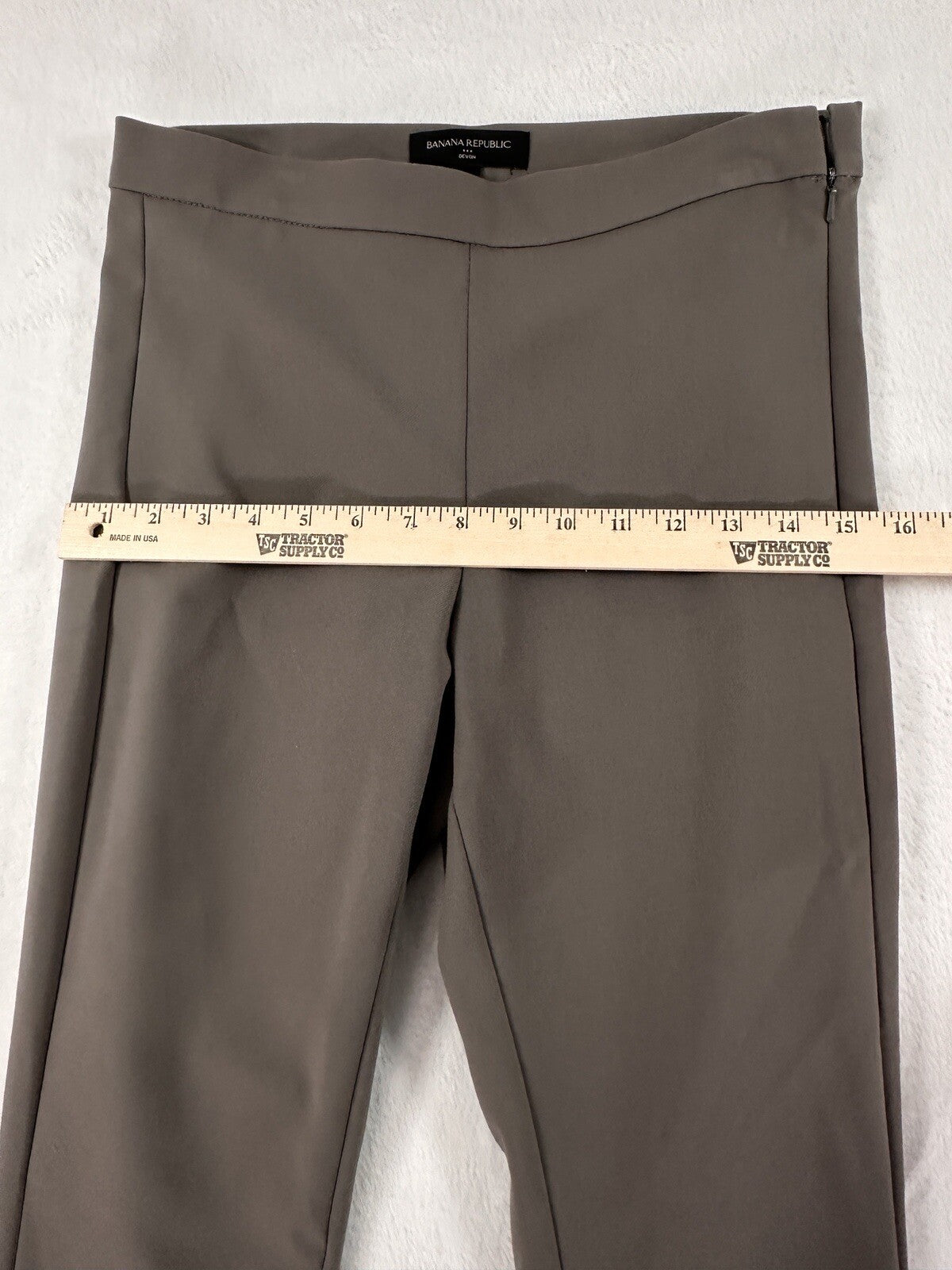 Banana Republic Devon Pants Size 4 Gray Beige Ankle Womens