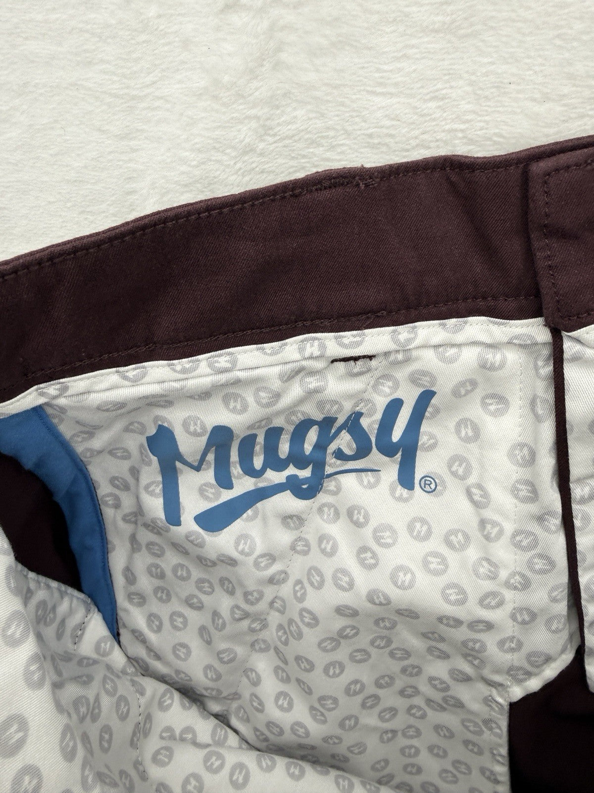 Mugsy Shorts 32 Ports 9” Maroon Chino Mens