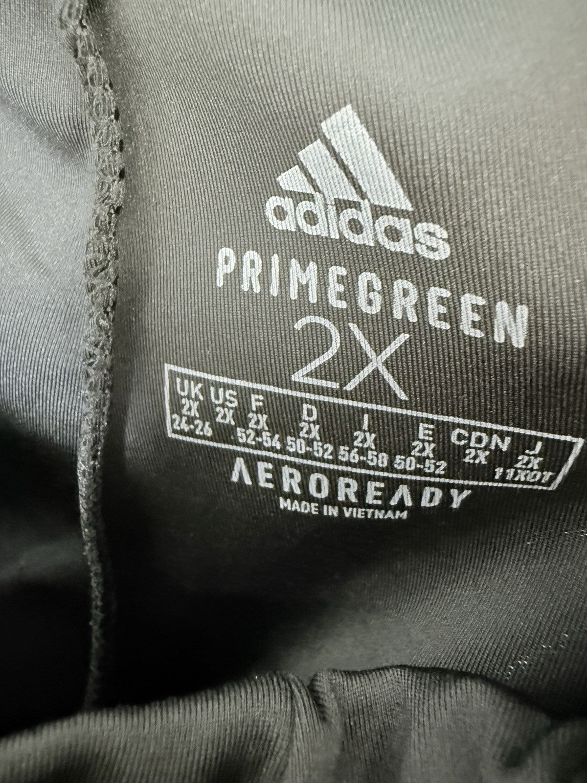 Adidas Prime Green Pants 2X Womens Black Primegreen Aeroready Workout