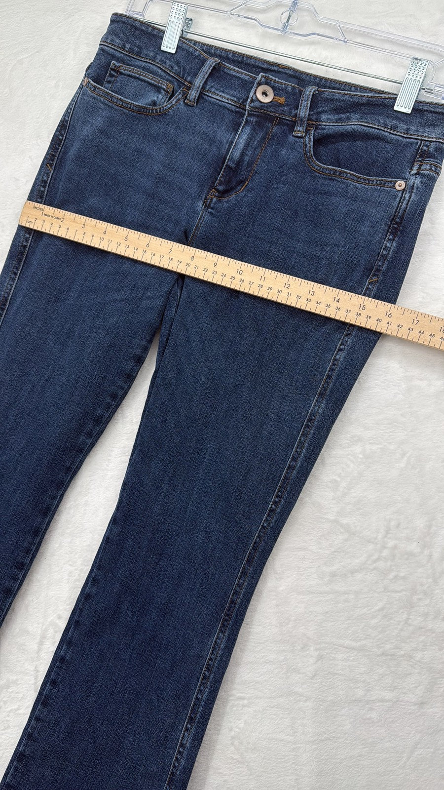 J.Jill Modern Slim Boot Cut Jeans 4P Womens Blue 4 Petite Denim Mid Rise