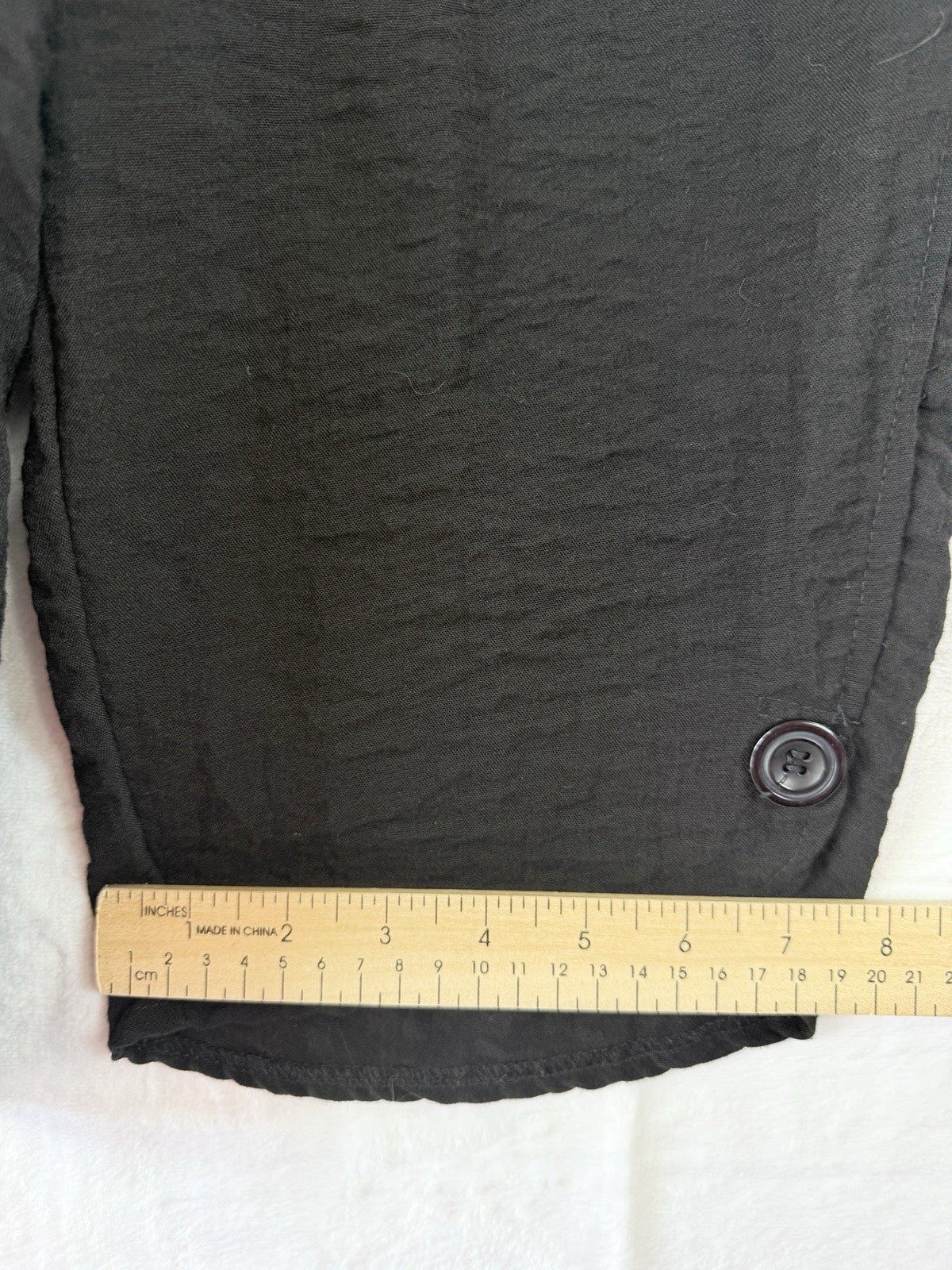 Habitat Clothes To Live In XL Cropped Pants Black Artsy Art To Wear Womens