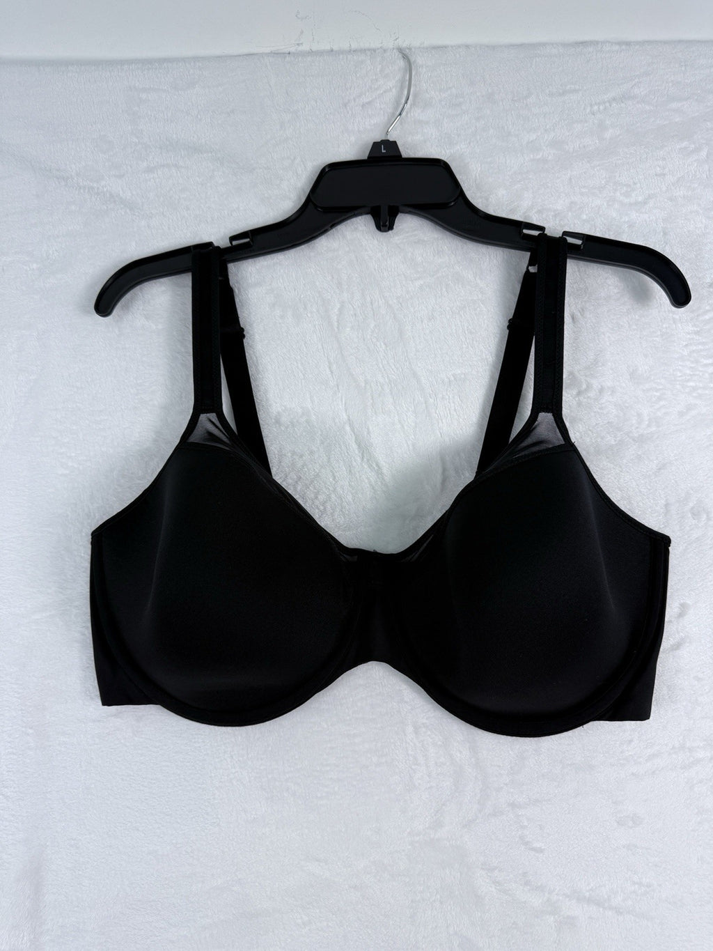 Bali Bra 42DD 3439 Black Smooth U Underwire Womens