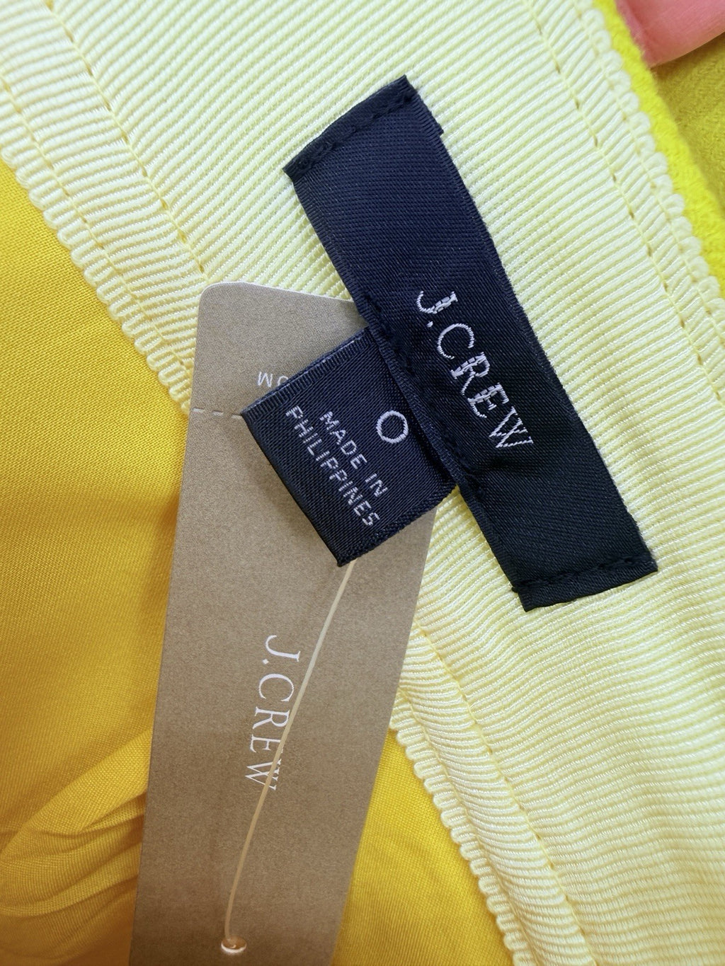 J Crew Wool Mini Skirt 0 Patch Pockets Yellow Lined A Line Womens New NWT