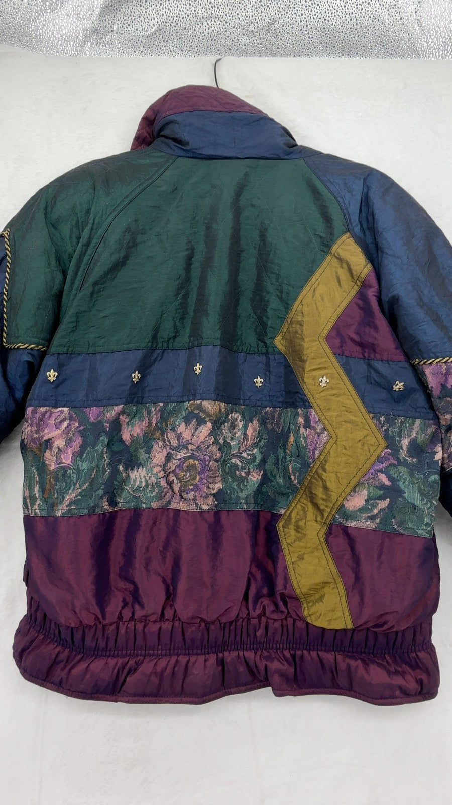 Vintage 90s Beverly Hills Blues Jacket Medium Fresh Prince Style Hipster Coat