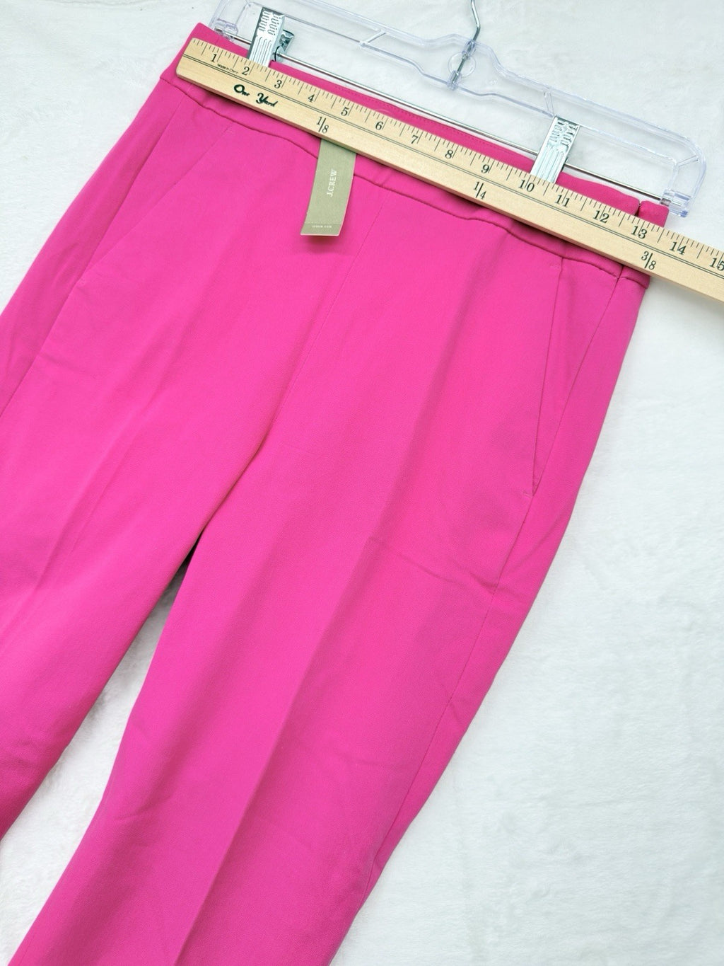 J Crew Remi Pants 2 Hot Pink High Rise Womens Cotton Stretch New NWT