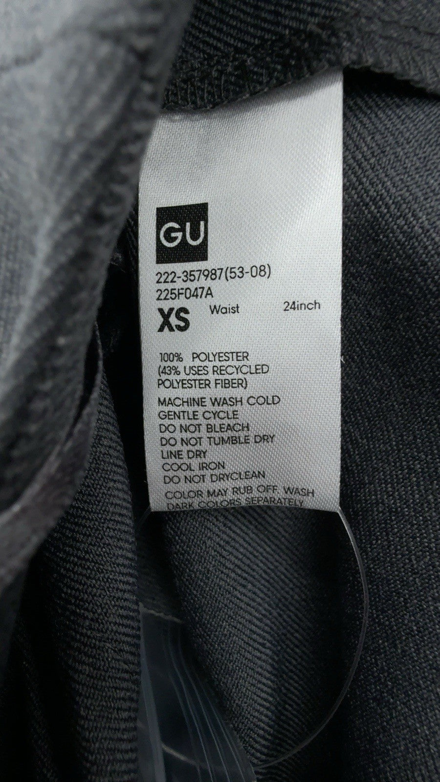 GU Wrap Pleated Midi Skirt XS Women Gray Uniqlo Dark Academia Hipster New NWT