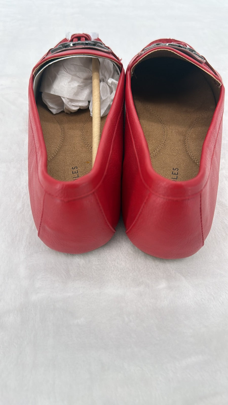 Aerosoles Deanna Loafers 11W Womens Red Drivers Tassle Shoes 11 Wide Slip On