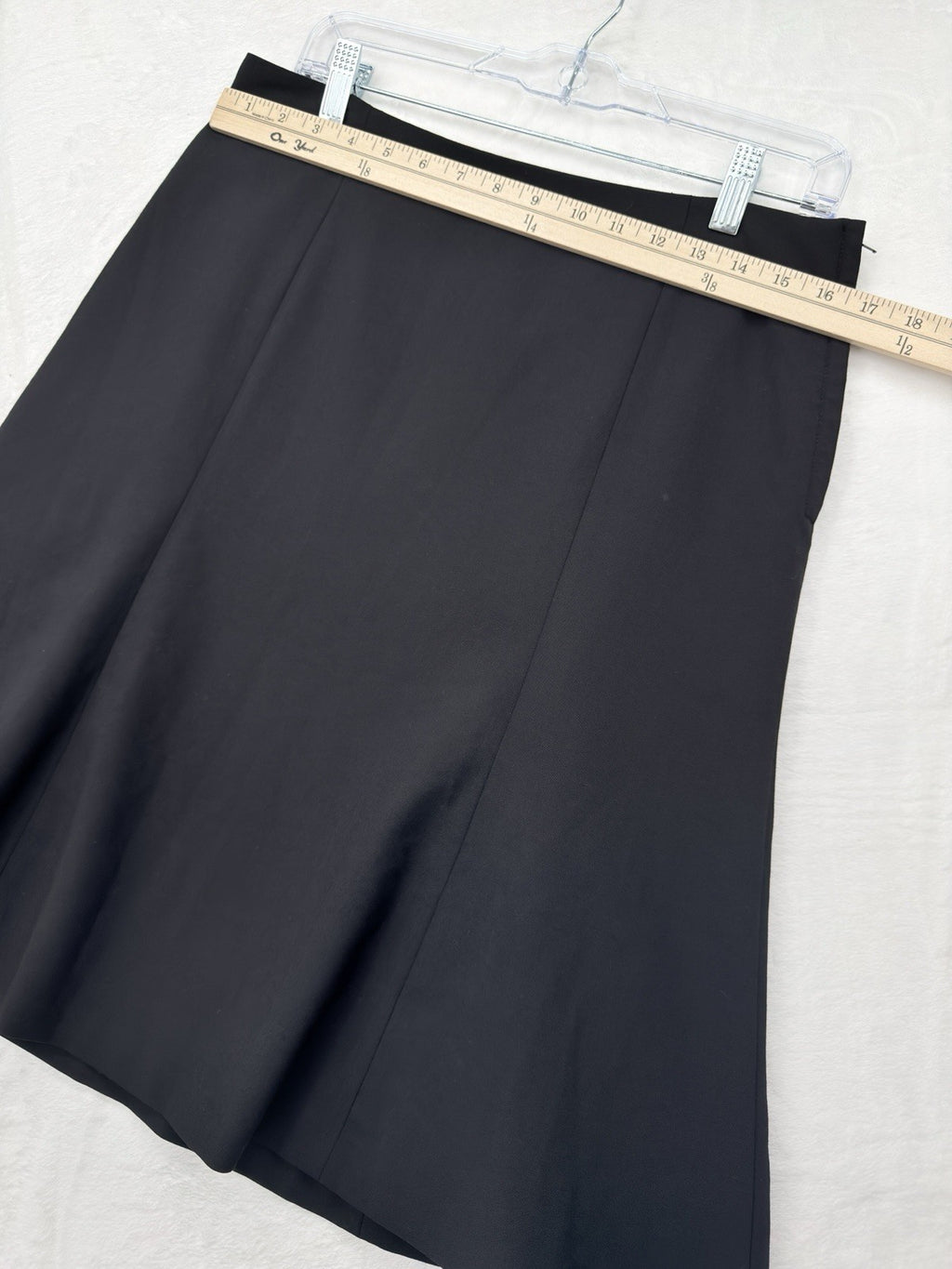 Vintage Gap Skirt 8 Y2K Black Fit Flare Wool Stretch Pencil Womens