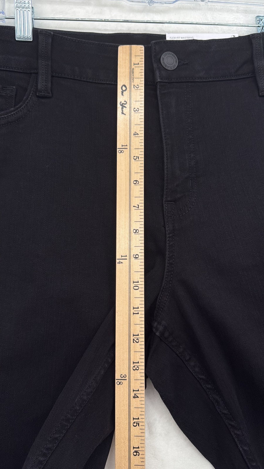 Liz Claiborne Sara Bootcut Mid-Rise Jeans 16 Womens Black 5-pocket New NWT