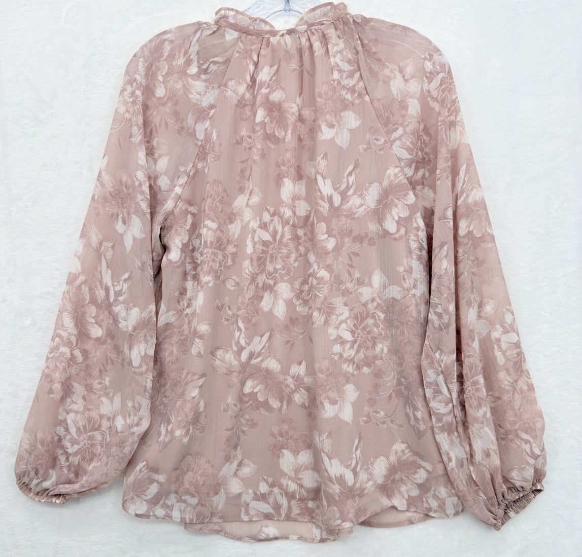 Joie Top XS Women Long Sleeve Pink Floral Blouse Tassel Cottagecore Pink New NWT