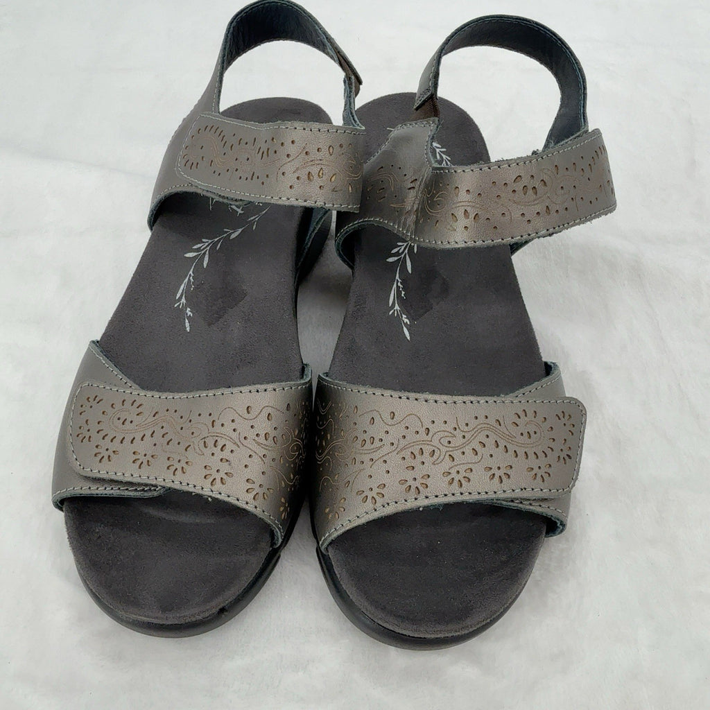 Propet Sandals 6.5 XX 4E Womens Wanda Gray Leather EEEE Shoes