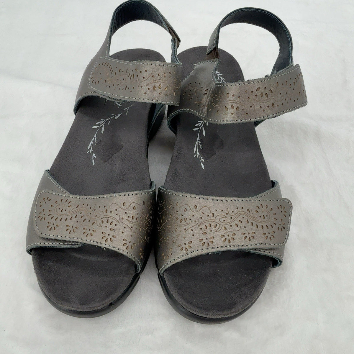 Propet Sandals 6.5 XX 4E Womens Wanda Gray Leather EEEE Shoes