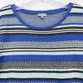 T By Talbots Top Medium Sweatshirt Pullover Blue 100% Cotton Long Sleeve Women’s