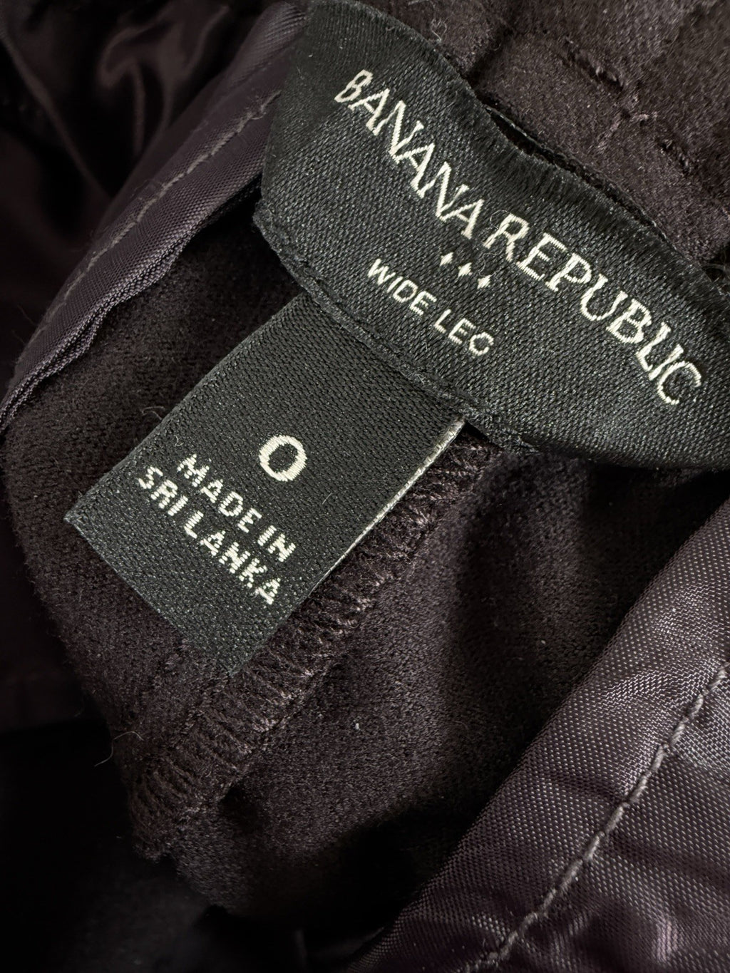 Banana Republic Wide Leg Pants 0 Dark Brown Womens