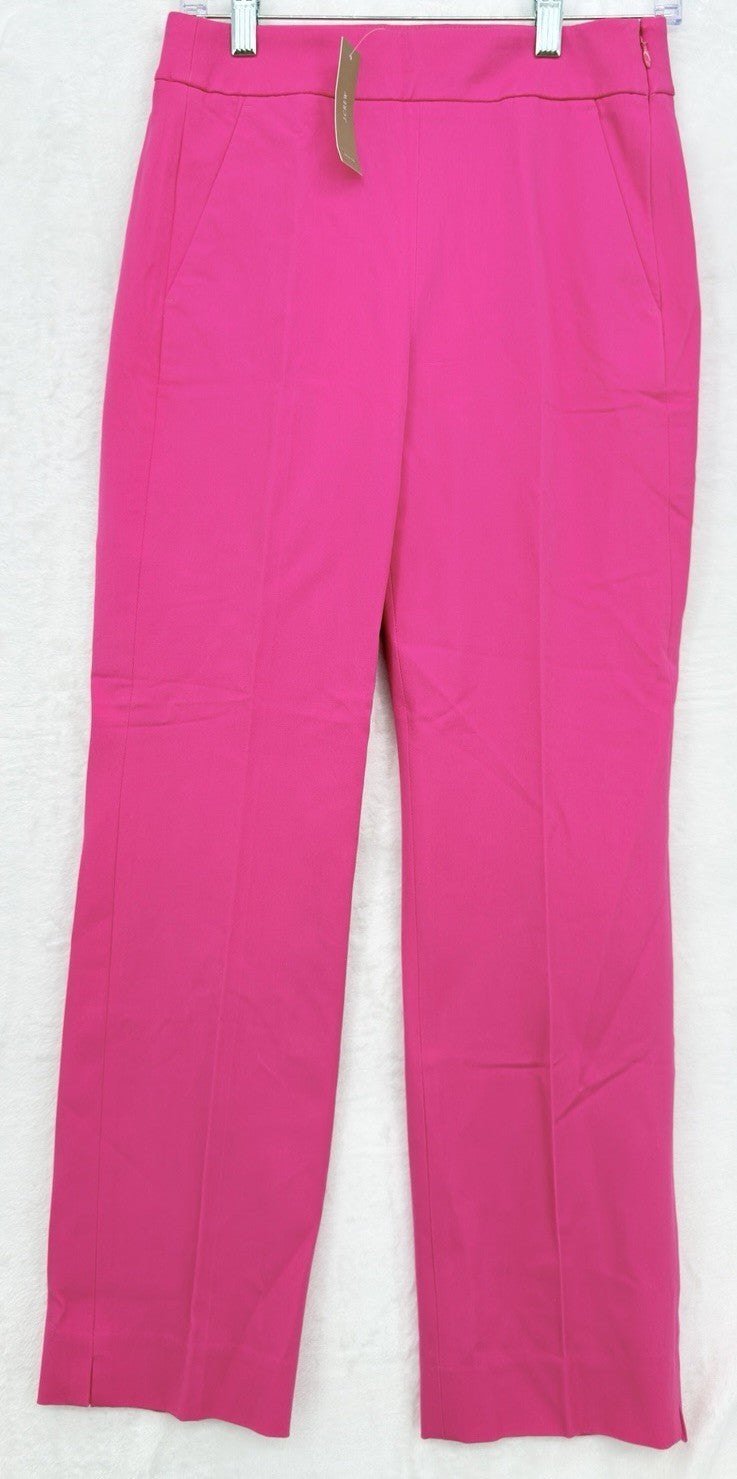 J Crew Remi Pants 2 Hot Pink High Rise Womens Cotton Stretch New NWT