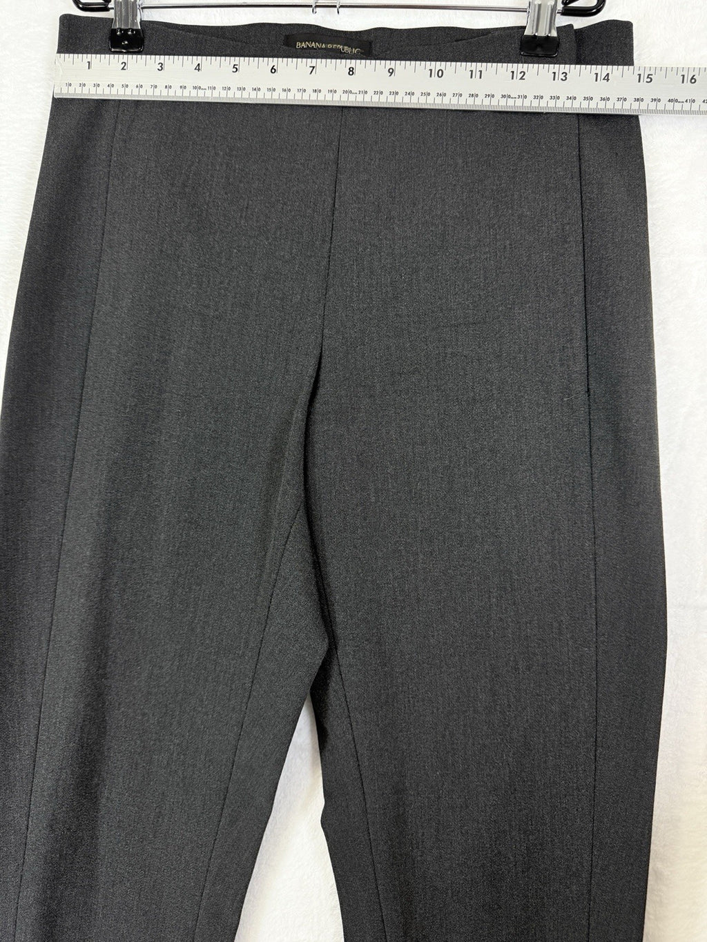 Banana Republic Devon Pants 6 Long Charcoal Gray Women 6L Side Zip