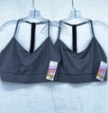 BalTogs Bra Top XL Womens Dance Dancewear Gray Bal Togs Sports Lot 2 New NWT
