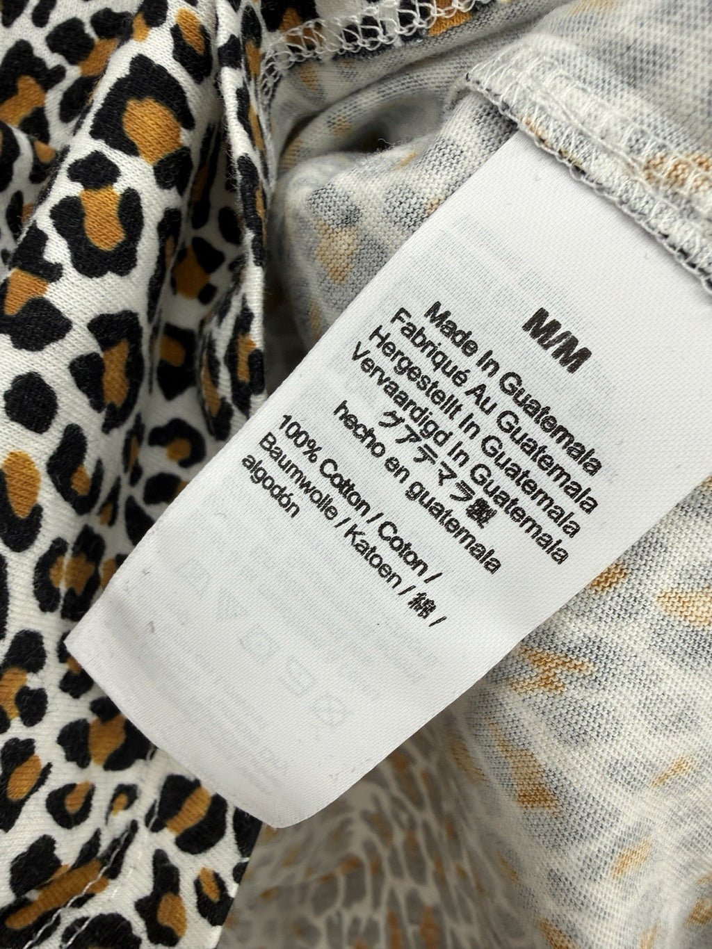 J Crew Top Women Medium Vintage Artist Tee Lot Leopard Print Short Sleeve New